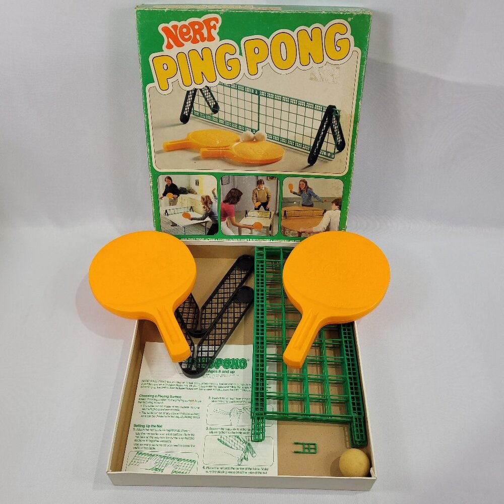 Nerf Vintage 1982 Ping Pong Game by Parker Brothers